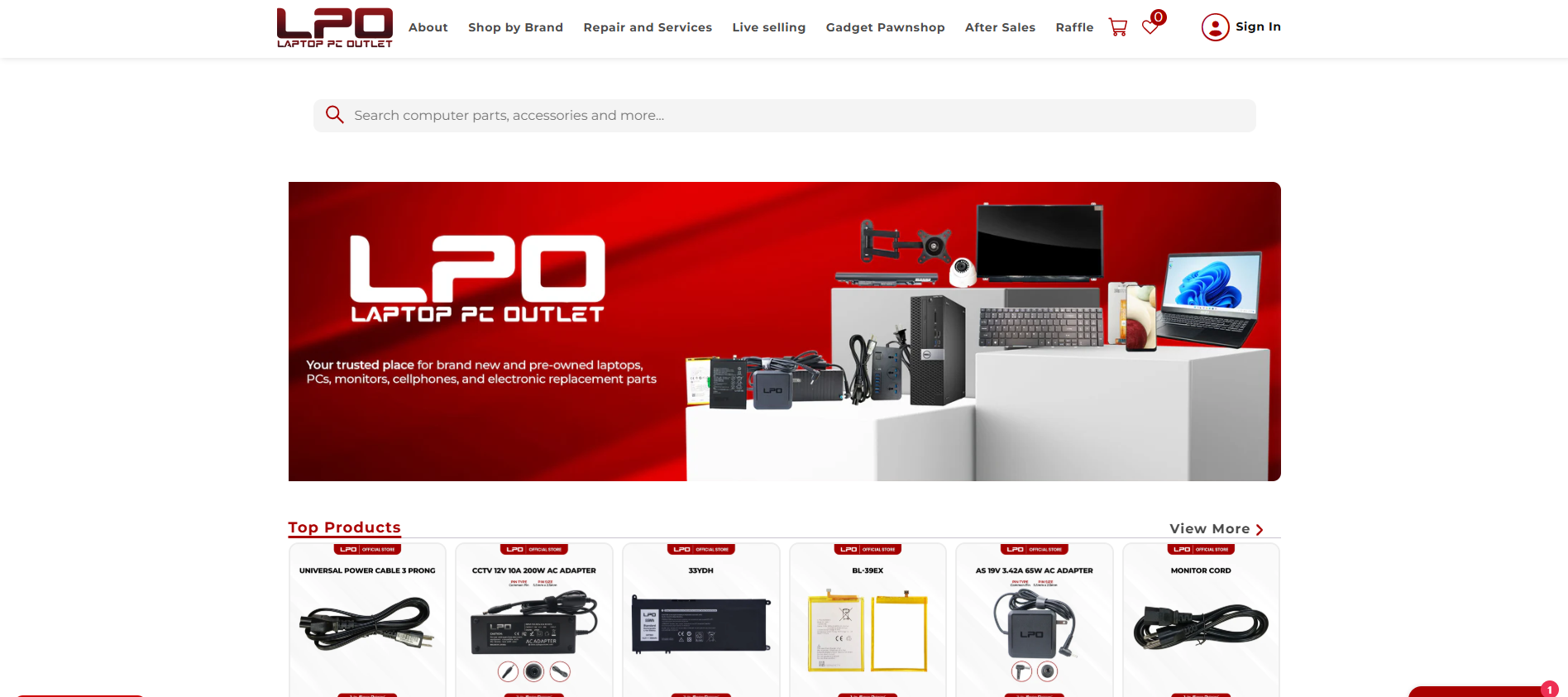 Screenshot of lpo
